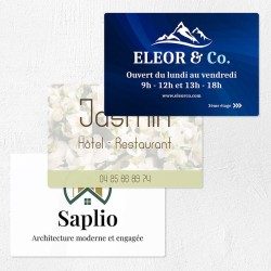 Plaque en plexiglas quadri sur-mesure 30x20cm｜Plaque professionnelle