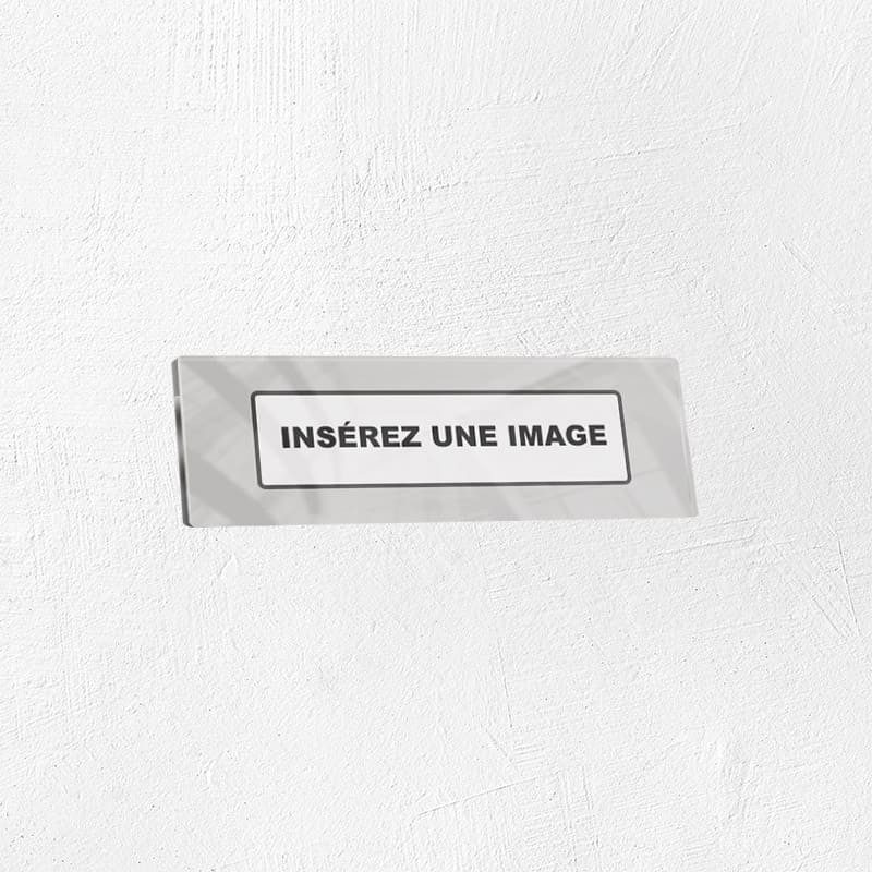 Plaque en plexiglas quadri sur-mesure 20x5cm