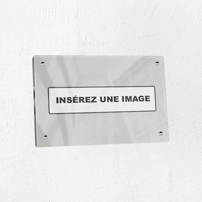 Plaque en plexiglas quadri sur-mesure 25x15cm