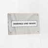 Plaque en plexiglas quadri sur-mesure 25x15cm