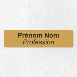 Plaque professionnelle économique en PVC gravoply 20x5cm