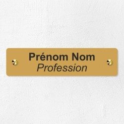 Plaque professionnelle économique en PVC gravoply 20x5cm