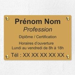 Plaque personnalisée économique en PVC 30x20cm｜Plaque professionnelle