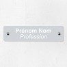 Plaque professionnelle en aluminium 20x5cm