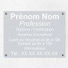 Plaque professionnelle en aluminium 40x30cm
