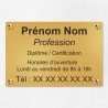Plaque personnalisée en laiton 30x20cm｜Plaque professionnelle