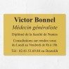 Plaque médecin personnalisée en plexiglas 30x20cm