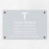Plaque médecin personnalisée en aluminium 30x20cm