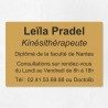 Plaque kiné personnalisée économique en PVC gravoply 30x20cm