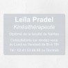 Plaque kiné personnalisée en aluminium 30x20cm