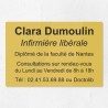 Plaque gravée pour infirmière libérale en plexiglas 30x20cm