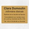 Plaque infirmière personnalisée économique en PVC gravoply 30x20cm