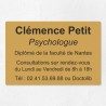 Plaque psychologue personnalisée économique en PVC économique 30x20cm