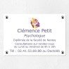 Plaque psychologue en plexiglas quadri sur-mesure 30x20cm