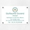 Plaque avocat en plexiglas quadri sur-mesure 30x20cm