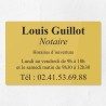 Plaque gravée pour notaire en plexiglas 30x20cm