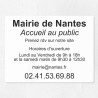 Plaque pour mairie en plexiglas quadri avec logo en couleur 40x30cm