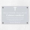 Plaque cabinet médical en aluminium 30x20cm
