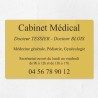 Plaque cabinet médical en plexiglas gravé 30x20cm