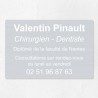 Plaque dentiste en aluminium 30x20cm