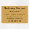 Plaque naturopathe économique en PVC gravoply 30x20cm