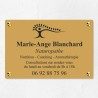 Plaque naturopathe économique en PVC gravoply 30x20cm