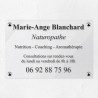 Plaque naturopathe en plexiglas transparent 30x20cm