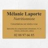 Plaque nutritionniste économique en PVC gravoply 30x20cm