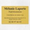 Plaque nutritionniste en plexiglas gravé 30x20cm