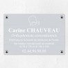 Plaque orthophoniste en aluminium 30x20cm