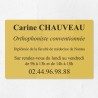 Plaque orthophoniste en plexiglas gravé 30x20cm