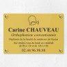 Plaque orthophoniste en plexiglas gravé 30x20cm