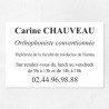Plaque orthophoniste en plexiglas quadri et logo 30x20cm