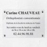 Plaque orthophoniste en plexiglas transparent 30x20cm
