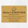 Plaque ostéopathe économique en PVC gravoply 30x20cm