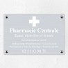Plaque pharmacie en aluminium 30x20cm