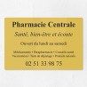 Plaque pharmacie en plexiglas gravé 30x20cm