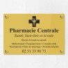 Plaque pharmacie en plexiglas gravé 30x20cm