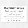 Plaque pharmacie en plexiglas quadri et logo 30x20cm