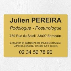 Plaque podologue en plexiglas gravé 30x20cm