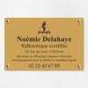 Plaque réflexologue économique en PVC gravoply 30x20cm