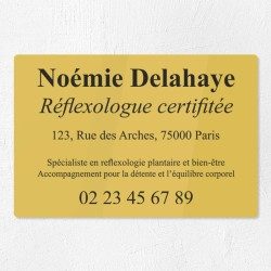 Plaque réflexologue en plexiglas gravé 30x20cm