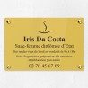 Plaque sage-femme en plexiglas gravé 30x20cm