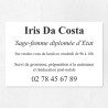 Plaque sage-femme en plexiglas quadri et logo 30x20cm