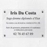 Plaque sage-femme en plexiglas transparent 30x20cm