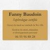 Plaque sophrologue économique en PVC gravoply 30x20cm