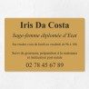 Plaque sage-femme économique en PVC gravoply 30x20cm