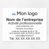 Plaque en plexiglas quadri avec logo couleur 40x30cm
