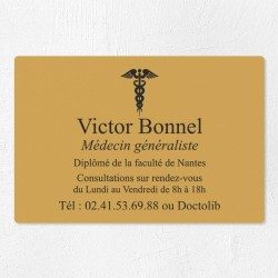 Plaque personnalisée économique en PVC 30x20cm｜Plaque professionnelle