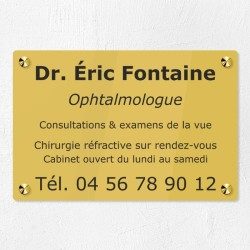Plaque personnalisée en plexiglas 30x20cm｜Plaque professionnelle